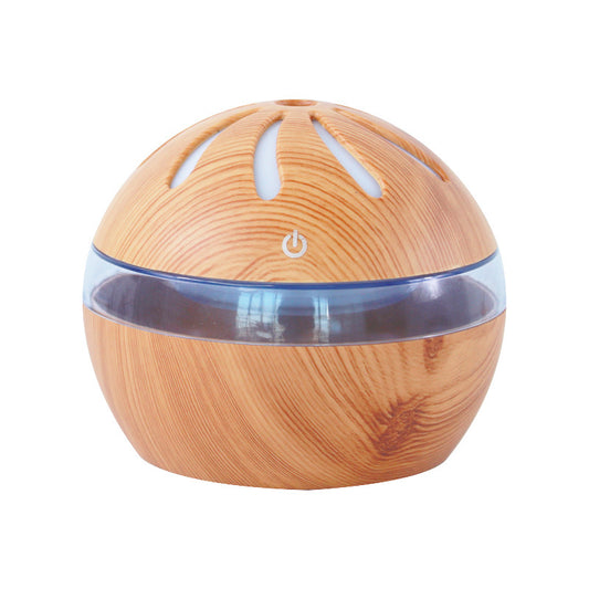 Windmill Humidifier large capacity USB aroma diffuser in a modern wooden design.