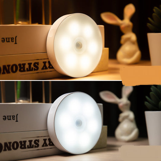 USB Rechargeable Motion Sensor Light installed under kitchen cabinet