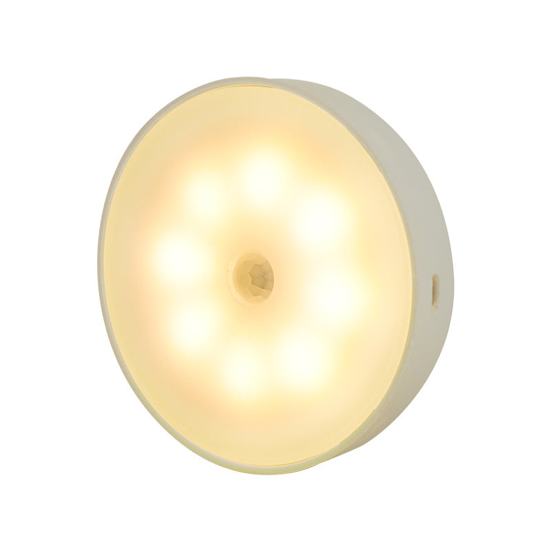 USB Rechargeable Motion Sensor Light installed under kitchen cabinet