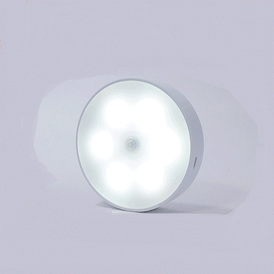 USB Rechargeable Motion Sensor Light installed under kitchen cabinet