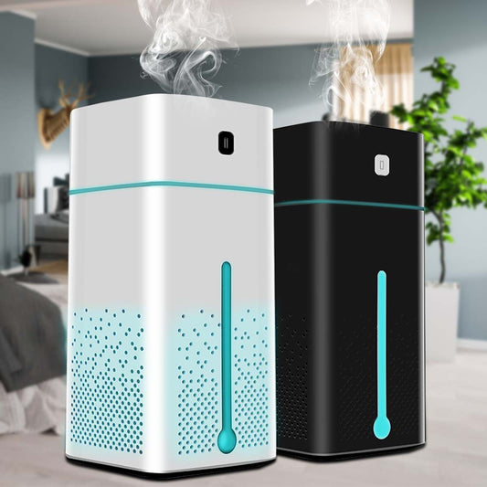 Air Purifier Humidifier producing ultrasonic mist